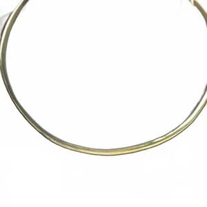 Sterling Silver Omega Flat Choker Necklace Marked "M"